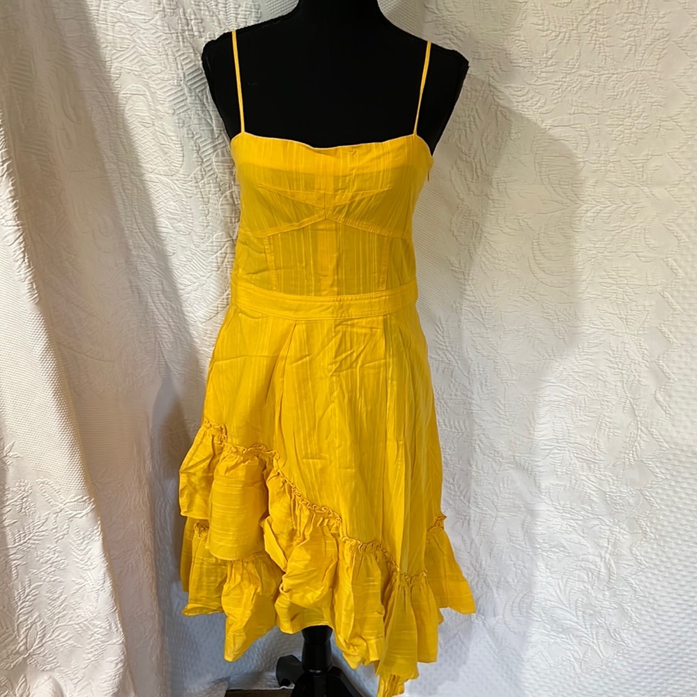 Derek Lam 10 Crosby Ruffled Asymmetric Flare Dress, size 6